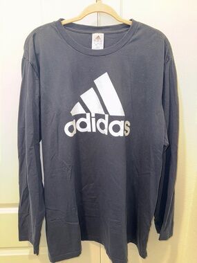 Men’s Adidas Long-Sleeve Logo Tee